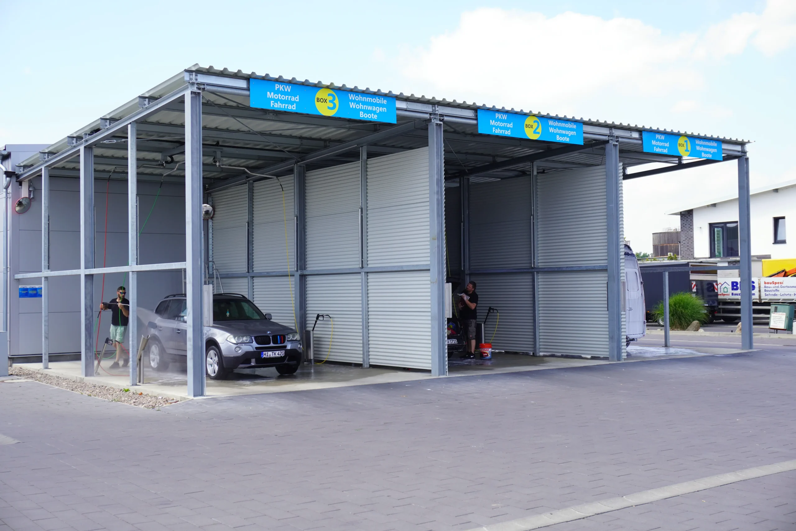 Volmer's Car Wash Autowaschanlage Waschbox PKW Motorrad Wohnmobile Boote